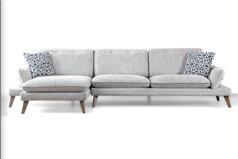 COSY KÖŞE KOLTUK, AHŞAP AYAK, SOL KÖŞE, AÇIK GRİ