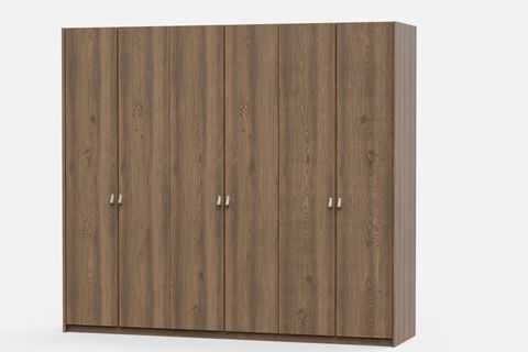 MADERA AHŞAP KAPAKLI GARDIROP, 6 KAPAKLI