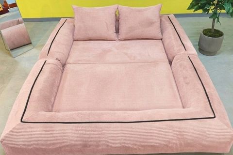 KATLANIR YATAK ÇOK FONKSİYONLU KOLTUK, PEMBE