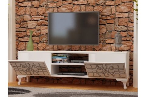 ÇİZGİ MODERN TV ÜNİTESİ BEYAZ