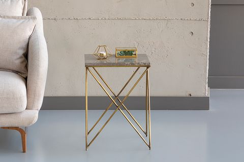 Fİ YAN SEHPA, GRİ ESKİTME, GOLD AYAK
