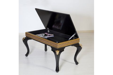 PERLA ORTA SEHPA, SİYAH GRİ