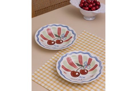 THE MİA ITALİAN SUMMER YEMEK TABAĞI 2 Lİ SET 22 CM