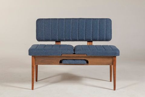 VİNA SIRTLI BENCH CEVİZ LACİVERT 1048, PL