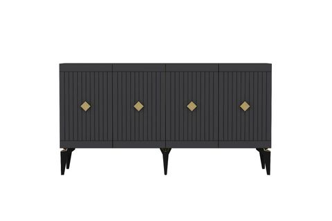 MİDAS KONSOL, ANTRASİT ALTIN, 150 CM