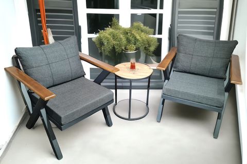 MİLAS BAHÇE BALKON TAKIMI, 2+1+1, ANTRASİT