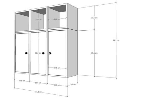 BK ÇOK AMAÇLI DOLAP, 2 KAPAKLI, ÇAD