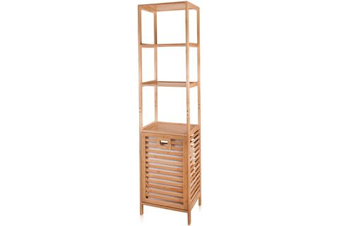 THE MİA BAMBU 4 RAFLI BANYO SEPETİ 160X40X33 CM