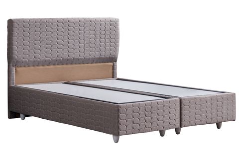 STELLA BAZA BAŞLIK VE REAL PEDLİ YATAK SETİ, KAHVERENGİ, 100X200