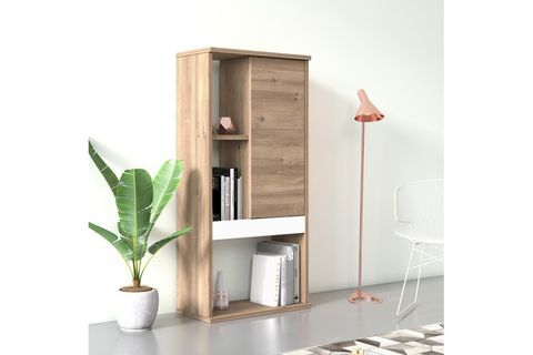 RUUM STORE BY DOĞTAŞ ZEİN KİTAPLIK KAPAKLI, MEŞE OPAK BEYAZ