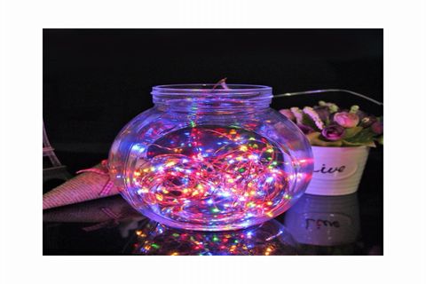 PİLLİ RENKLİ LED IŞIK DEKORATİF AYDINLATMA 5 METRE RGB LED