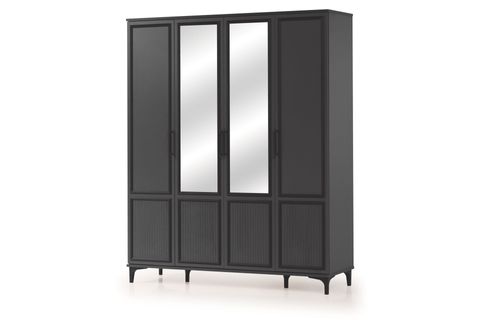 VERO GARDIROP ANTRASİT, 4 KAPAKLI