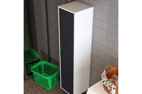 MİLA BANYO KİLERİ ÇOK AMAÇLI DOLAP, BEYAZ ANTRASİT
