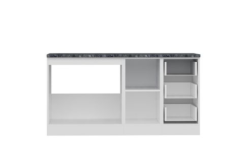 MİNAR 160 CM MUTFAK DOLABI BEYAZ 160-B1-ALT MODÜL