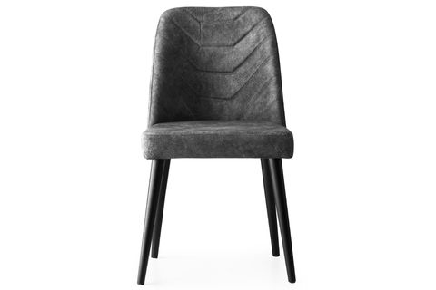 AÇILIR KÜTÜK MASA VE MERİDA SANDALYE TAKIMI, GRİ SİYAH , 130X80