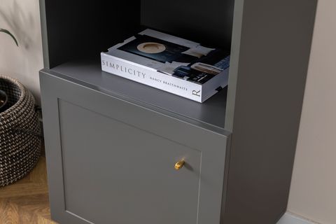 HENRY KİTAPLIKLI DOLAPLI TV SEHPASI, ANTRASİT