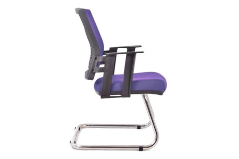 LAMA FİLELİ BEKLEME KOLTUĞU MİSAFİR OFİS SANDALYESİ, MOR