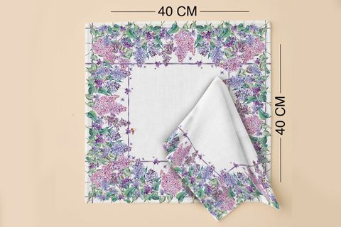 FLORA LİLA PAMUKLU ALTI ADET PEÇETE