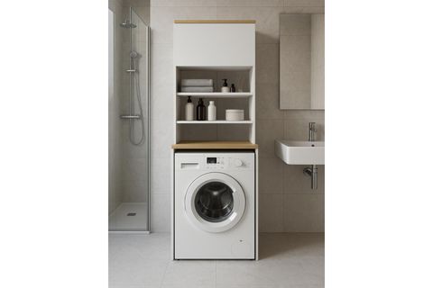 EDENA ÇAMAŞIR MAKİNESİ DOLABI, BEYAZ SAFİR