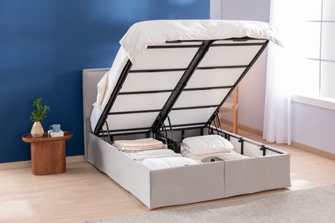 LUNA SAGE BAZA VE BAŞLIK SETİ, AÇIK GRİ,160X200