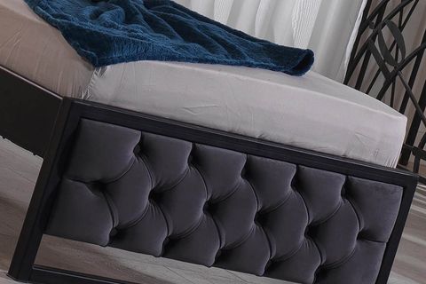 UNİMET MİTHRA METAL KARYOLA, SİYAH, 90X200
