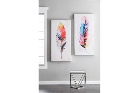 BOHO TÜY MOTİFLİ KANVAS TABLO