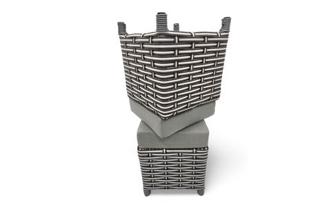 RATTAN PUF, GRİ