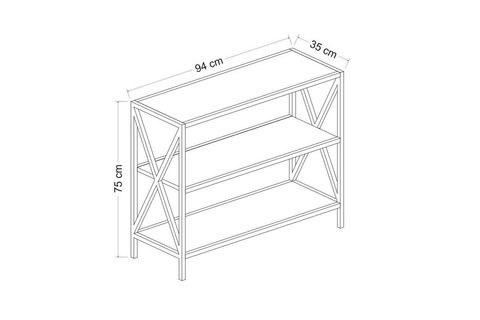CRATE METAL AYAKKABILIK DRESUAR, SİYAH