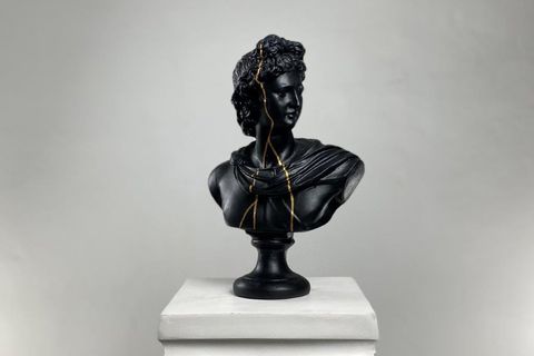 APOLLO GOLD STREAK POP ART DEKORATİF ROMA YUNAN HEYKELLERİ