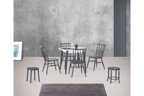 SİENA YUVARLAK MASA, ANTRASİT, 90X90