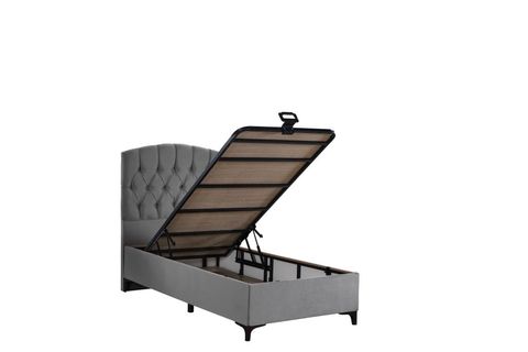 KİDS STYLE YATAK BAZA BAŞLIK SETİ, GRİ, 90X190