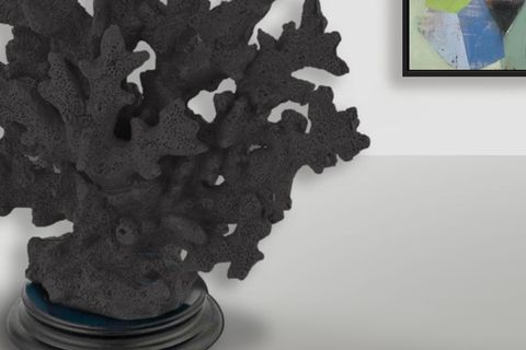 MERCAN BÜYÜK DEKORATİF OBJE, SİYAH