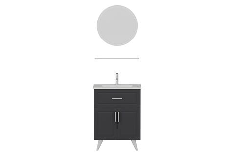 SANYA BANYO DOLABI 65CM AY2K1Ç 1YA1R ETJ BEYAZ ANTRASİT