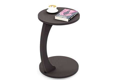 CLEO TEKERLEKLİ C SEHPA TEKERLEKLİ YAN SEHPA, ANTRASİT