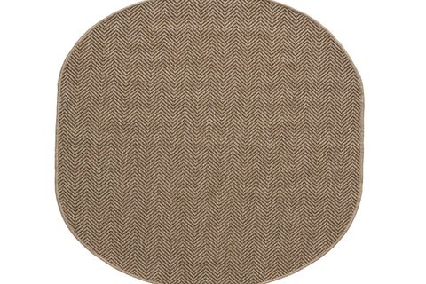 DİA ANTİBAKTERİYEL OVAL JÜT HALI, KAHVE 671 160X230 CM