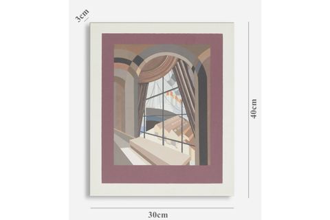 WALLERİTY PENCERE DEKORATİF KANVAS TABLO, 30X40