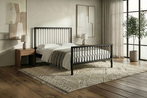 BREEZE METAL KARYOLA, SİYAH, GRİ 90X200