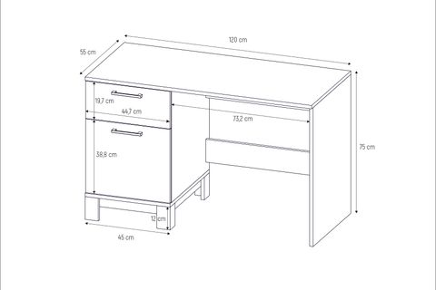 MOKİDO ÇALIŞMA MASASI, PEMBE YEŞİL