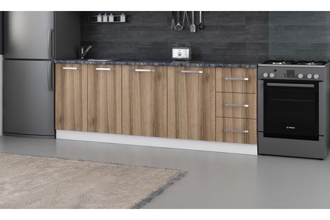 MİNAR 220 CM MUTFAK DOLABI BEYAZ DORE 220-D2-ALT MODÜL
