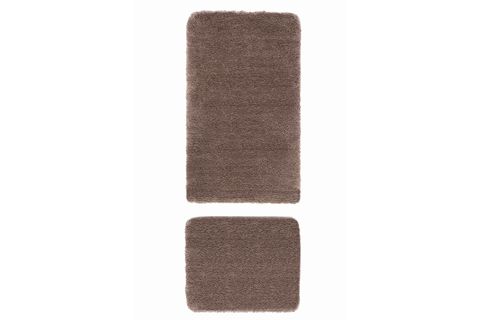 SEGURA PELUŞ KAYDIRMAZ TABAN İKİLİ BANYO PASPASI, VİZON, 60X100-50X60