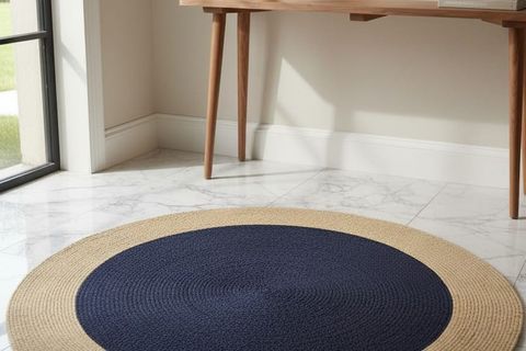 ORBIT YUVARLAK HALI, SİYAH NATURAL, 100 CM