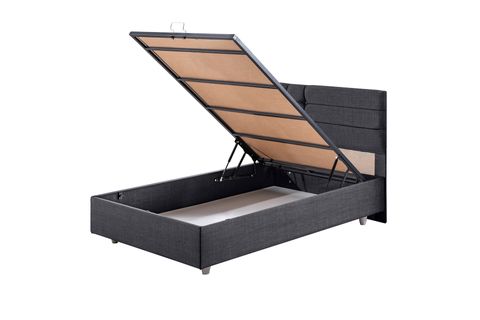 VİYANA BAZA BAŞLIK LETTO YATAK SETİ, ANTRASİT, 90X200