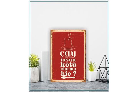 RETRO VİNTAGE YÜKSEK KALİTE AHŞAP POSTER