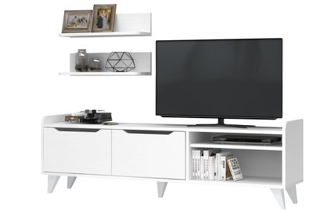 DORUK TV ÜNİTESİ, BEYAZ, 160 CM