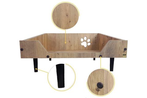 CORNER AHŞAP KEDİ YATAĞI
