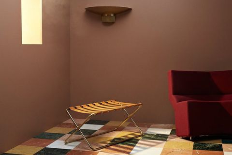 SOHOMANJE GERÇEK DERİ METAL BENCH