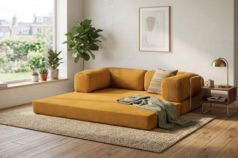 LEGOM YATAKLI AKTİVİTE KÖŞE KOLTUK SARI, 200X200