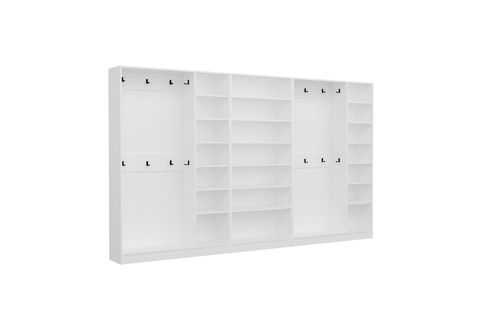 KALE210 8 KAPAKSIZ 4 BÖLME RAF PORTMANTO, BEYAZ