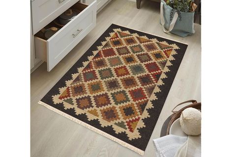 OTANTİK ANTRASİT DOKUMA TABAN HALI, 466 YNG, 100X150 CM