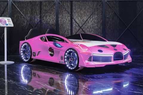 KAJU MOON AERO PREMİUM ARABALI YATAK, PEMBE, 90X190